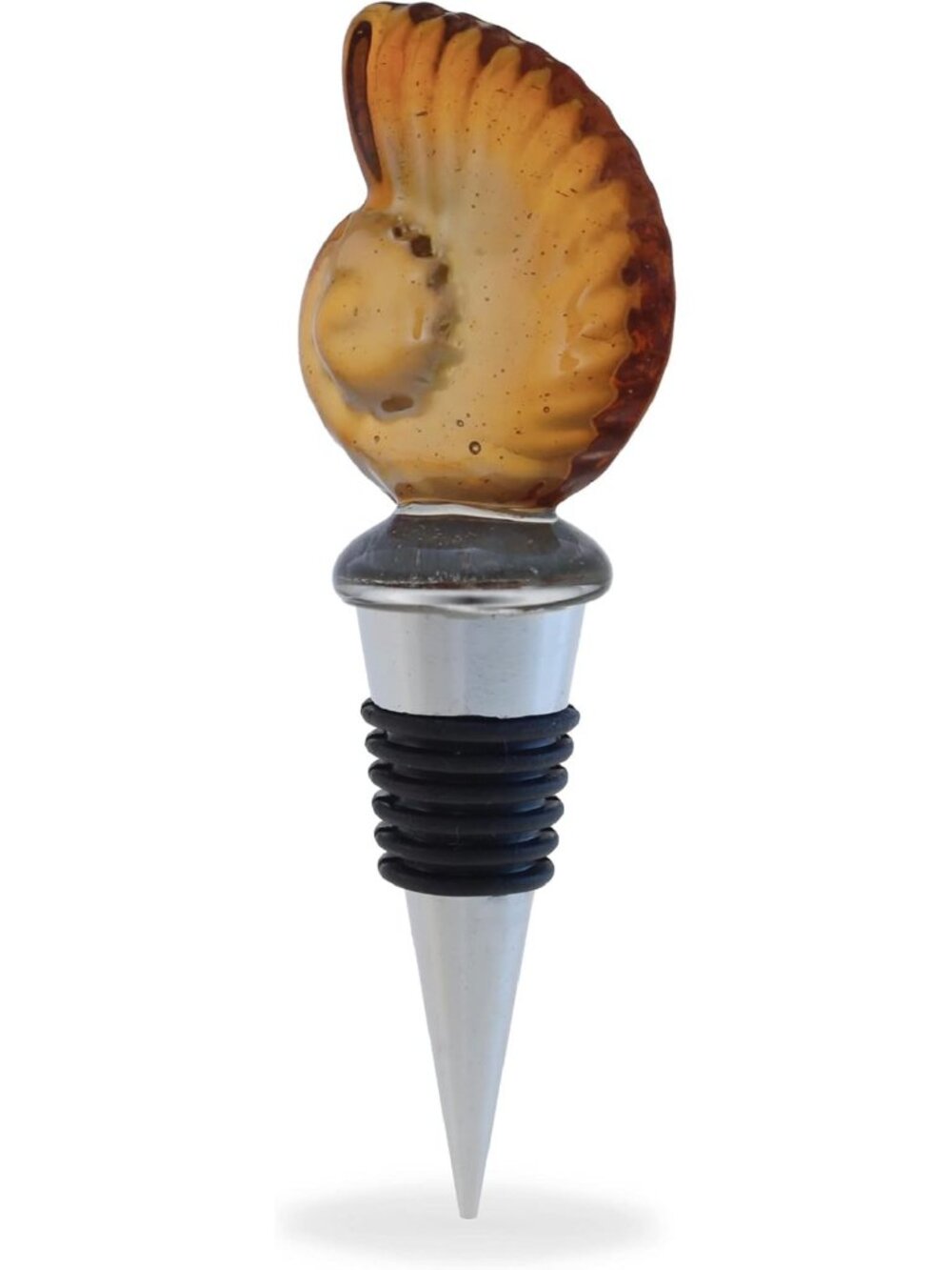 Elegant Sea Shell Wine Stopper - Reusable Conch Bottle Topper, Leak Proof & Cute